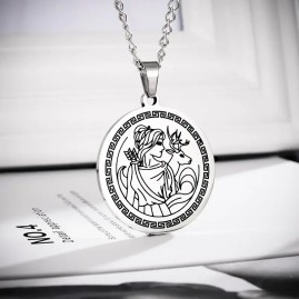 Artemis Wild Greek Goddess - Stainless Steel Necklace