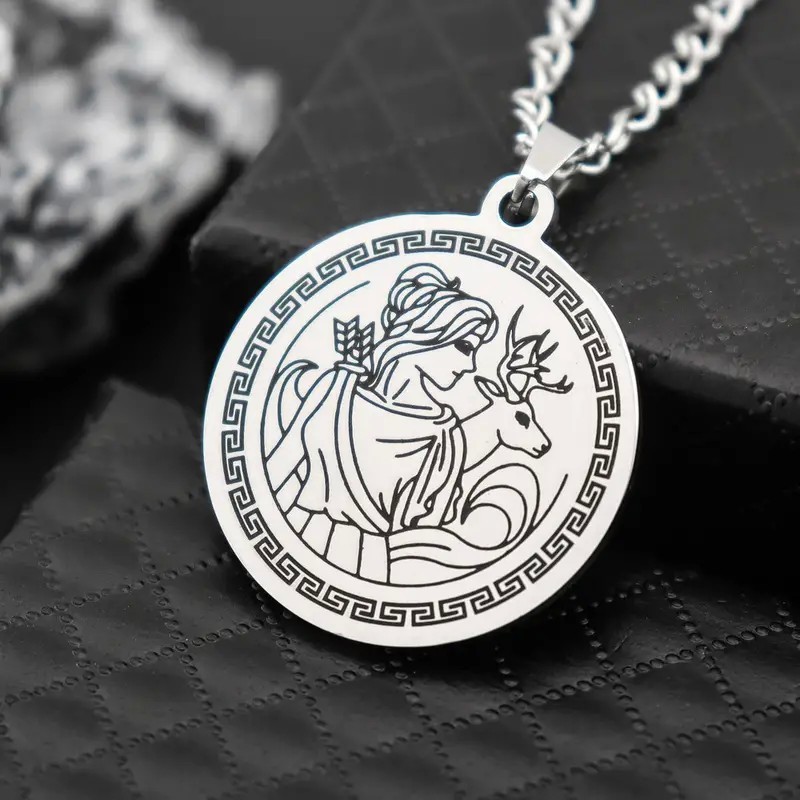 Artemis Wild Greek Goddess - Stainless Steel Necklace