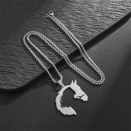 Venus Roman Goddess Silhouette - Stainless Steel Necklace