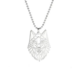 Wild Wolf Head - Stainless Steel Necklace