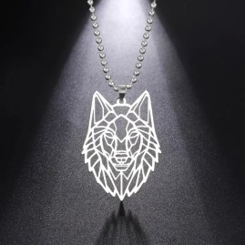 Wild Wolf Head - Stainless Steel Necklace