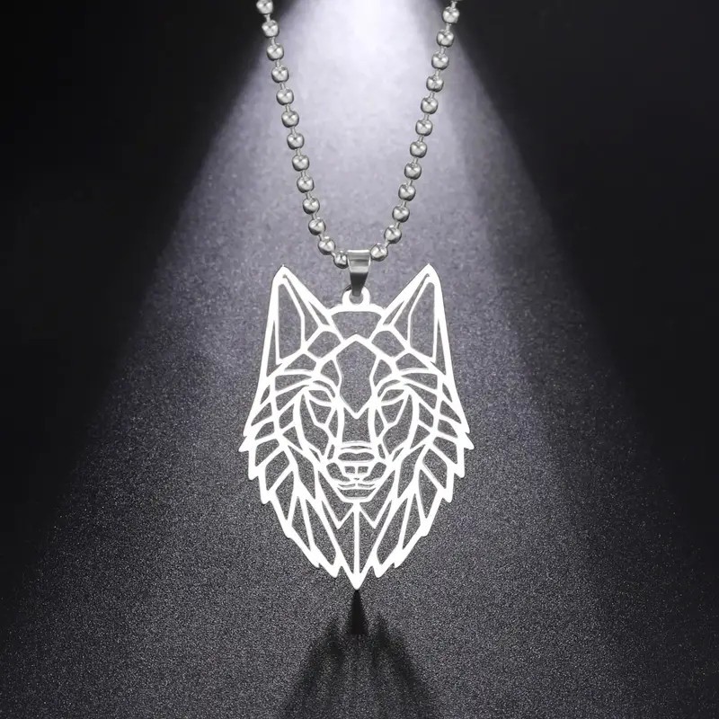 Wild Wolf Head - Stainless Steel Necklace