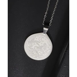 Selene Greek Moon Goddess - Stainless Steel Necklace