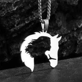 Venus Roman Goddess Silhouette - Stainless Steel Necklace